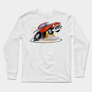 1957 Chevy Wheelie Long Sleeve T-Shirt